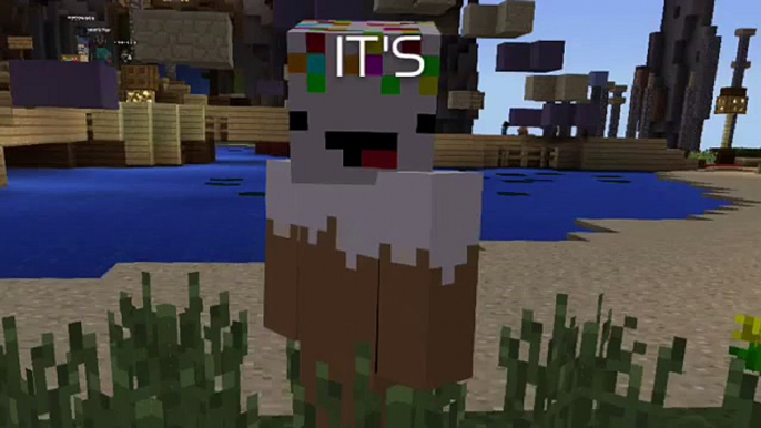 "There's a Cat Licking Your Birthday Cake" Minecraft music video