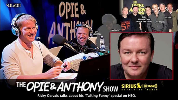 Ricky Gervais and Louis CK1 Talking Funny on Opie and Anthony(2011)