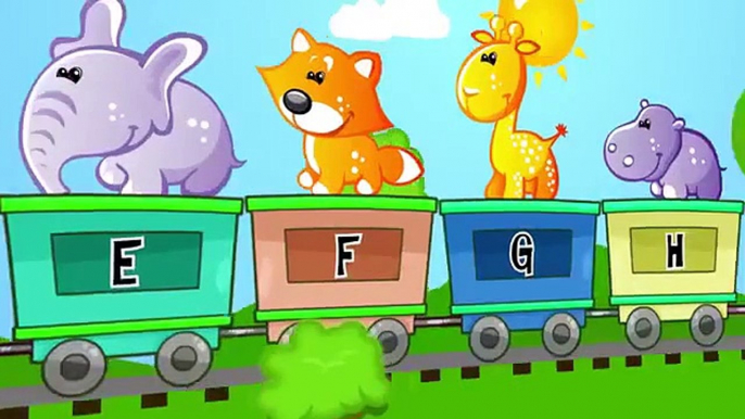 The ABC Animal Train Song - Alphabet Song Children Learn to Read ABCs nursery rhymes