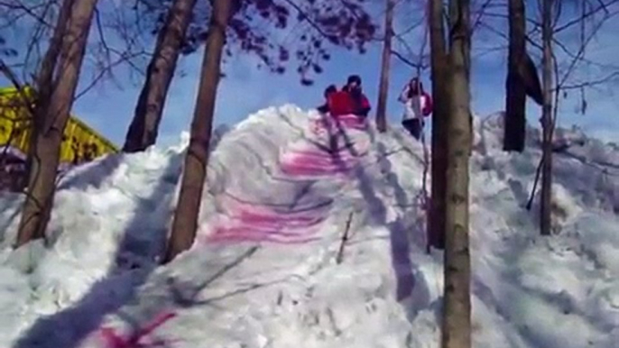 Extreme sledding