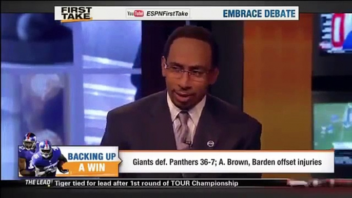 Stephen A Smith Slaps Himself Over Not Picking The Giants, Skip Bayless Loves It - ESPN First Take
