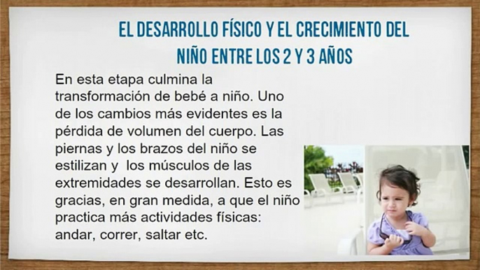 Desarrollo del niño: de 2 a 3 años