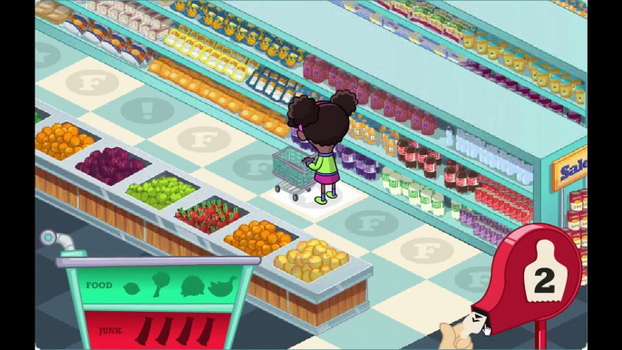 Fizzys Lunch Lab Supermarket Mania Cartoon Animation PBS Kids Game Play Walkthrough