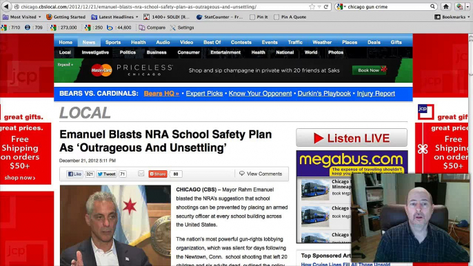 Chicago Mayor Rahm Emanuel Makes Stupid Comment On NRA Press Conference After Sandy Hook Shooting