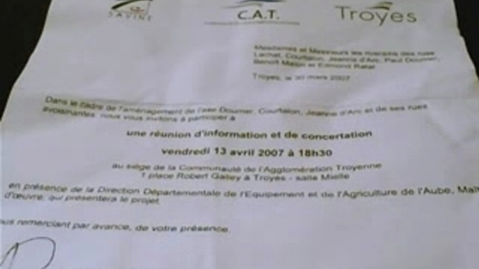 Réunion d'information et de concertation CAT / Troyes / Sainte Savine