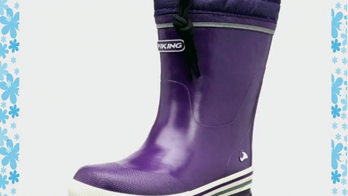 Viking Jolly Winter Unisex-Kinder Langschaft Gummistiefel Violett (6) 24 EU (7 Kinder UK)