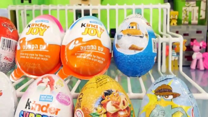 Kinder Surprise Eggs Opening Scooby Doo Disney Cars Planes Kinder Joy Egg Toys DCTC Videos