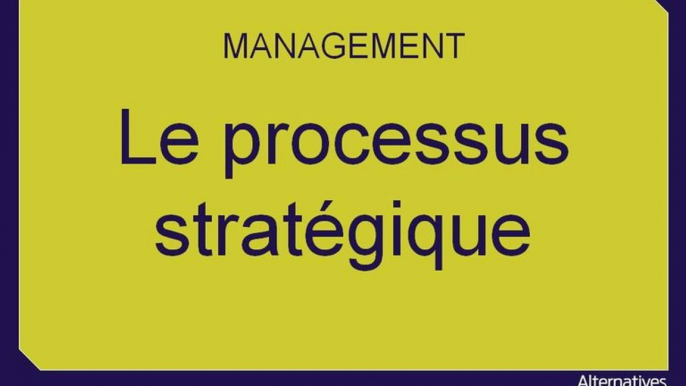 Term Mana chap 6 le processus stratégique extrait