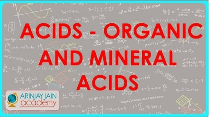 1283. Acids   Organic and Mineral Acids