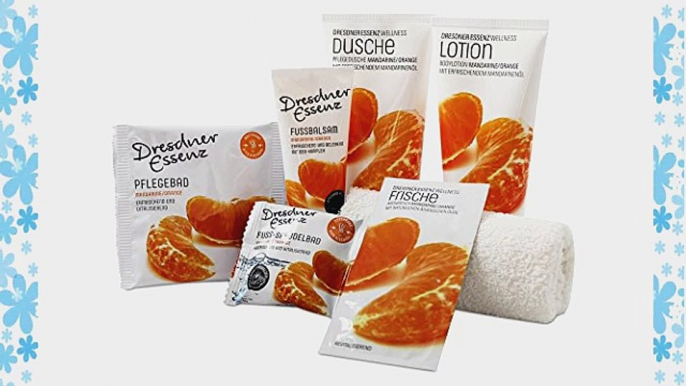 Dresdner Essenz K?rperpflege-Set Mandarine/Orange 7-tlg. Pflegedusche Pflegebad Bodylotion