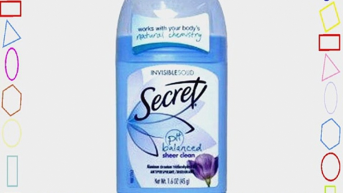 Secret Original Strength Antiperspirant and Deodorant Invisible Solid Sheer Clean 1.6 Oz (Deodorant)