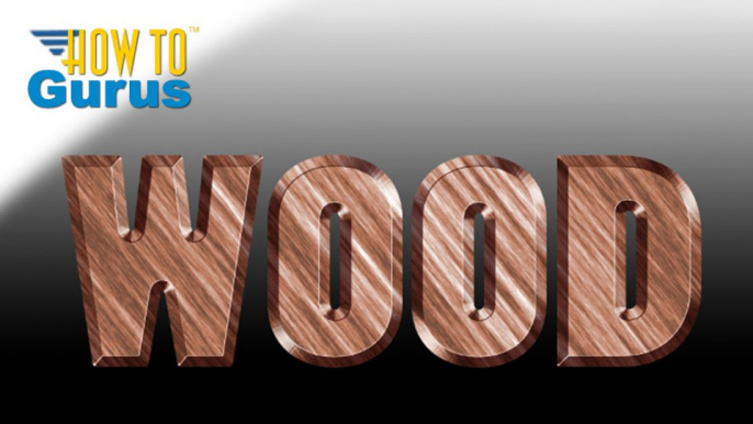 Photoshop Carved Wood Text Effect, How to cut out wood text look, Photoshop CS5 CS6 CC Tutorial