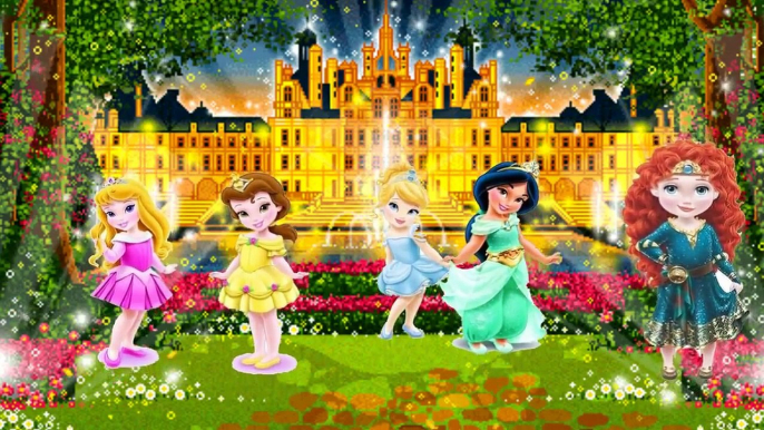 Disney Princess Finger Family Collection cartoon Aurora Belle Pocahontas Ariel Cinderella