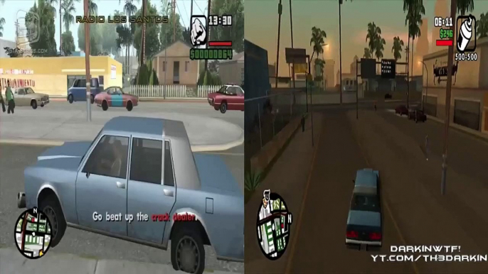 Comparación GTA San Andreas HD y GTA San Andreas Original   Comparation GTA SA a