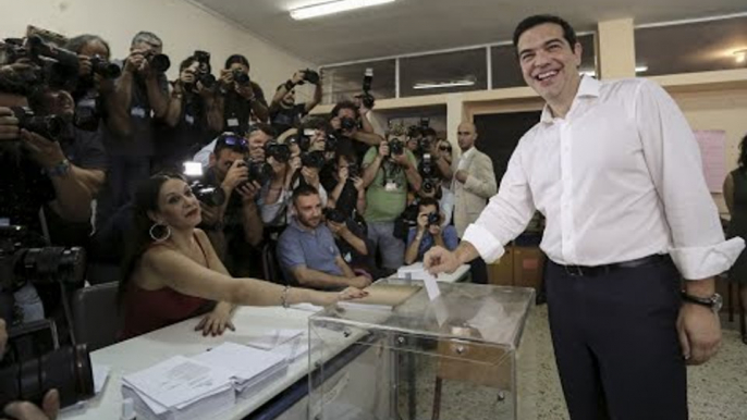 Greece PM Tsipras casts ballot in bailout referendum