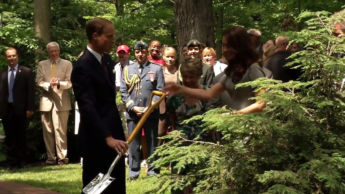 Tree planting and reception with veterans - The Duke and Duchess (Prince William and Kate Middleton)