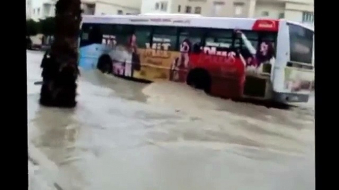 Inondations sur la ville de Tanger 19.01.2013 طنجة فيضانات