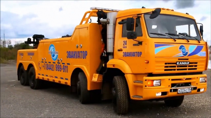 Грузовой Эвакуатор MetroTT INT-35XP Камаз 65201 (Kamaz with MetroTowTrucks Heavy Duty Wrecker)