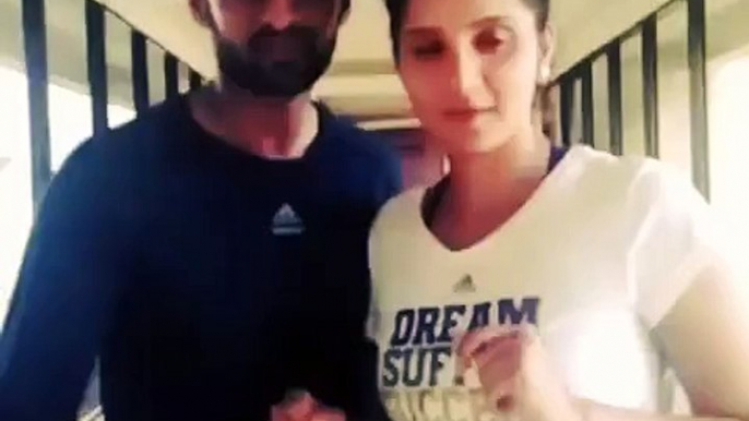 Shoaib Malik and Sania Mirza Dubmash - Abhi to Party Shuru hui Ha