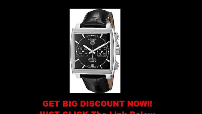 TAG Heuer Men's CAW2110.FC6177 Monaco Analog Display Swiss Automatic Black Watch