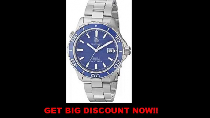 SALE TAG Heuer Men's WAK2111.BA0830 Aquaracer 500 Analog Display Swiss Automatic Silver Watch