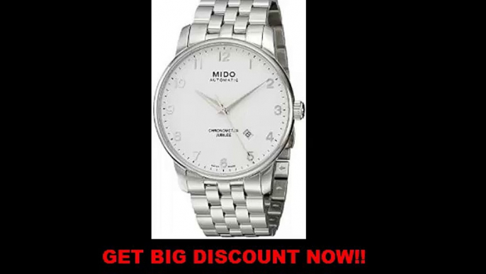 DISCOUNT Mido Men's MIDO-M86904111 Baroncelli Analog Display Swiss Automatic Silver Watch