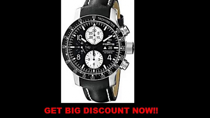 FOR SALE Fortis Men's 665.10.11 L.01 B-42 Stratoliner Chronograph Analog Display Automatic Self Wind Black Watch