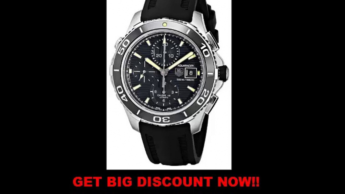 FOR SALE TAG Heuer Men's CAK2111.FT8019 Analog Display Automatic Self Wind Black Watch