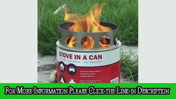 Stove In A Can - Portable Outdoor Camp / Cooking Kit - Perfect for Camping, Backpacking, Hunting,