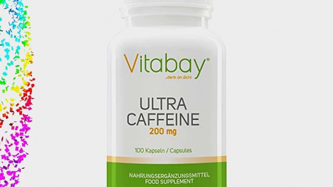 Vitabay Koffein - hochdosiert - 200 mg - 100 Kapseln