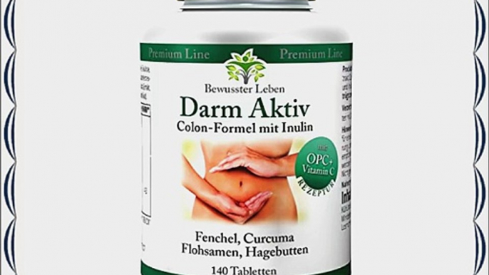 Colon Detox Darmreinigung - Spezialprodukt aus Flohsamenschalen Curcuma Longa (Curcumin) -