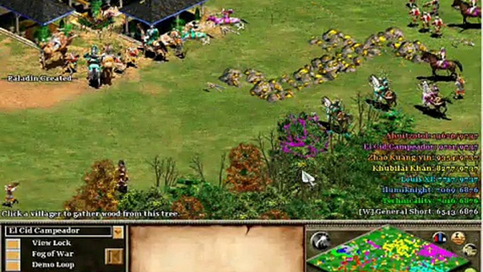 Age of Empires 2 The Conquerors Online Battle Against 5 Cpus on Hardest