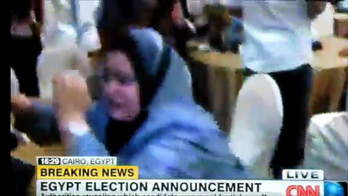 Mohamed Morsi Wins Egypts Presidential Runoff As Supporters Erupt In Joy In Tahrir Square 6/25/2012