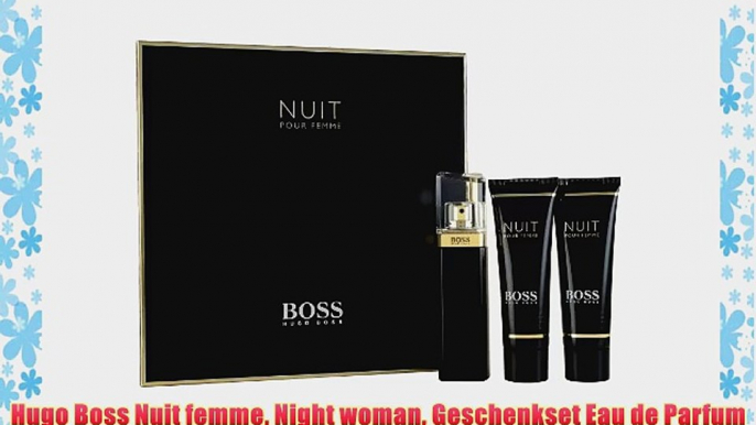 Hugo Boss Nuit femme Night woman Geschenkset Eau de Parfum 50 ml   Body Lotion 50 ml   Bath