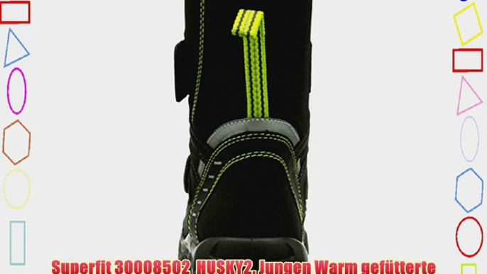 Superfit 30008502  HUSKY2 Jungen Warm gef?tterte Schneestiefel  Schwarz (SCHWARZ KOMBI 02)