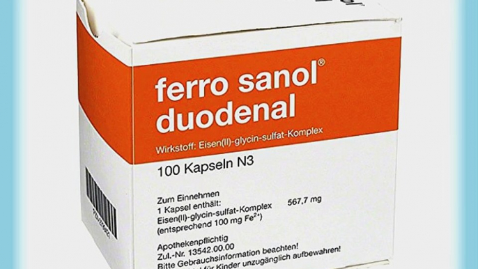 Ferro Sanol duodenal hartkapsel mit msr.?berz.pel