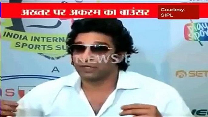 Wasim Akram is Insulting Shoaib Akhtar in India