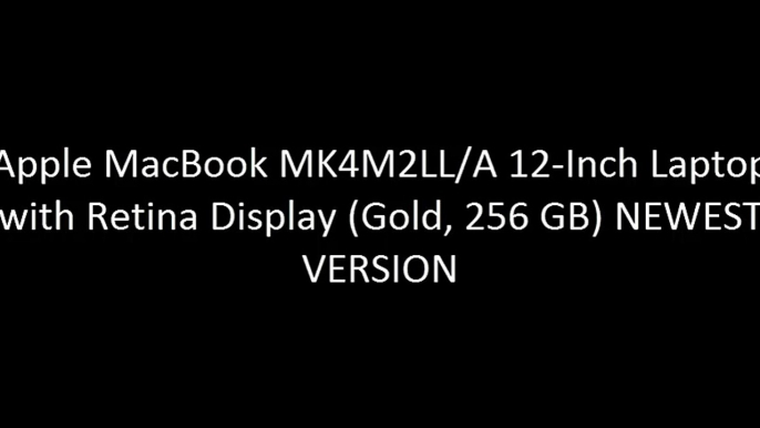 Apple MacBook MK4M2LL/A 12-Inch Laptop with Retina Display (Gold, 256 GB) NEWEST VERSION