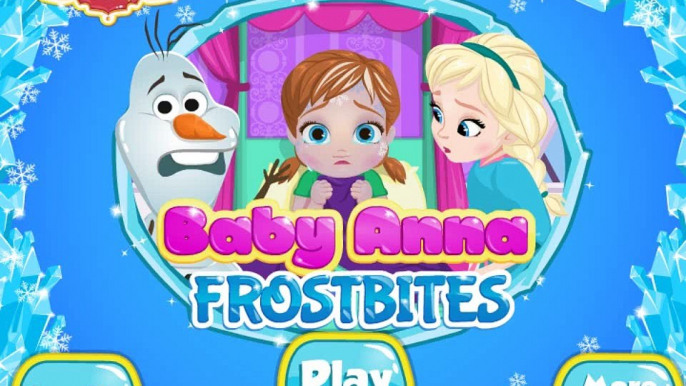 Baby and Kid Cartoon & Games ♥ Baby Anna Frostbites   Baby Video Games HD 16 9   Frozen Princess Gam