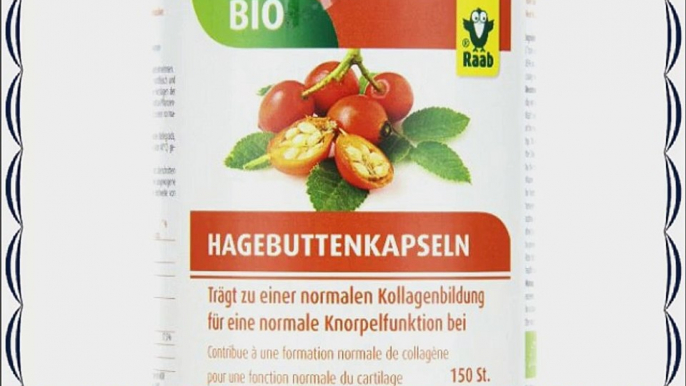 Raab Vitalfood GmbH Bio-Hagebutte Kapseln 150 St?ck 1er Pack (1 x 135 g)