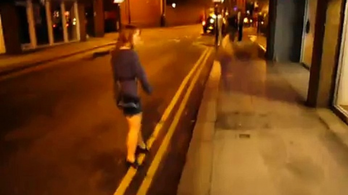 wife drunk struggling with walking and talking