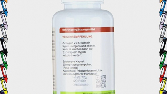 Manako Hagebutten vegetarische Kapseln 3 x 120 St?ck ? 500mg 1er Pack (1 x 216 g)