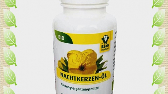 Raab Vitalfood GmbH Bio-Nachtkerzenoel-Kapseln 120 St?ck 1er Pack (1 x 89 g)