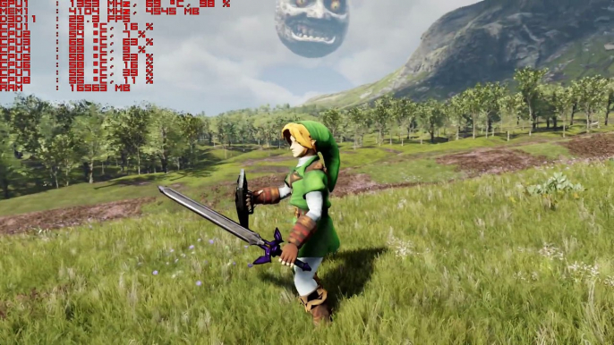 Extrait / Gameplay - The Legend of Zelda (Démo Technique Unreal Engine 4)