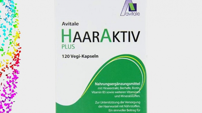 Avitale Haaraktiv Plus Vegi Kapseln 120 St?ck  1er Pack (1 x 64 g)