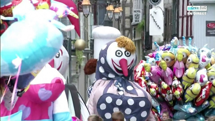 Le réveil du roi Léon lors de la journée des enfants aux Fêtes de Bayonne