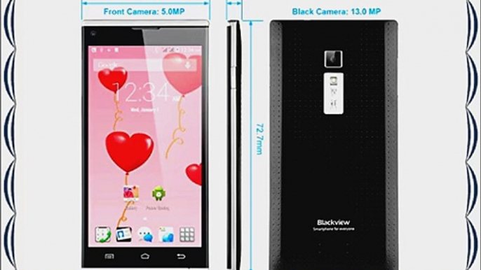 Blackview Crown Octa core 3G Smartphone Dual SIM Android 4.4 2GB 16GB 1.7GHz MTK6592 5 Zoll