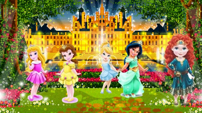 Disney Princess Finger Family Collection cartoon Aurora Belle Pocahontas Ariel Cinderella