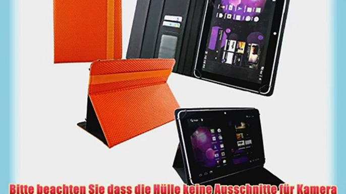 Emartbuy? Orange 2 in 1 Eingabestift   Universalbereich Orange 3D Cube Multi Winkel Folio Executive