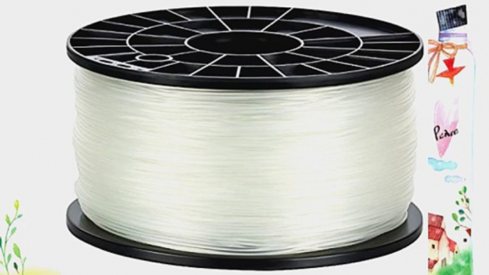 NuNus PLA Filament 1kg (Transparent 3.00mm) *Premium Qualit?t f?r 3D Drucker MakerBot RepRap